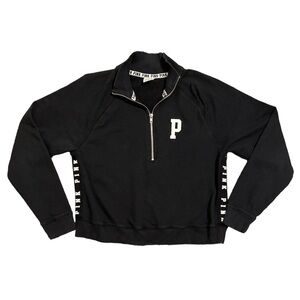 Victoria’s Secret PINK Black Medium University Quarter-Zip SOLD OUT ONLINE